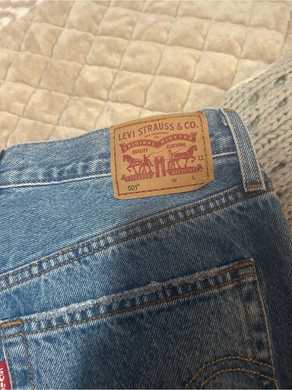 Levi's Women's 501 Straight Leg Jeans - Medium Blue Denim